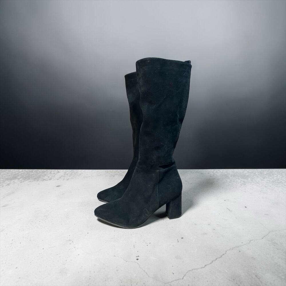 Blondo Waterproof Black Knee High Suede Boots Women’s Shoe Size 10